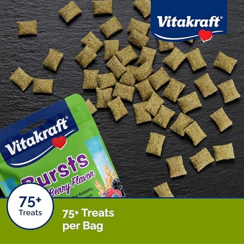 Vitakraft Bursts pillow shaped treats showing texture and filling