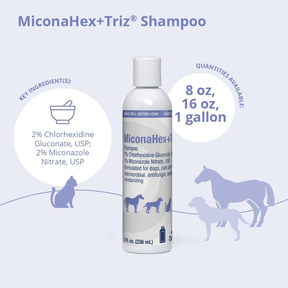 MiconaHex+Triz Shampoo for Dogs, Cats and Horses, 8 oz - Image 2
