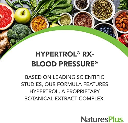 NaturesPlus magnesium and chromium blood pressure support tablets allergy information panel