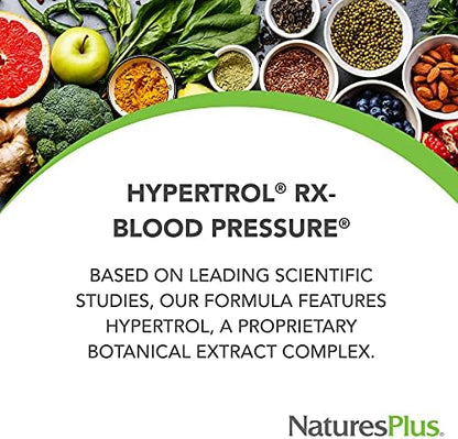 NaturesPlus magnesium and chromium blood pressure support tablets allergy information panel