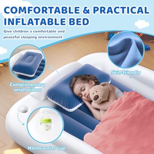 Waterproof flocked top surface of the deeteck kids travel mattress
