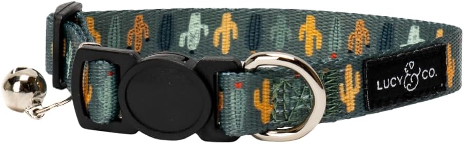 Lucy & Co. Cutie Patootie Breakaway Cat Collar with Bell - Designer Print Adjustable Safety Collar for Cats, Kittens & Small Dogs, Lightweight Pet Collar for Boy & Girl Cats - Small - Image 11