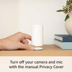 Like-New Ring Indoor Cam, Home or business security in 1080p HD video, White - Image 4