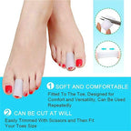 Medical grade white gel toe tubes for hammer toe relief