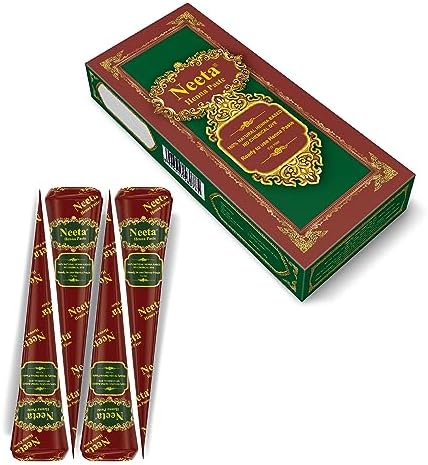 Ready to use reddish brown henna paste tubes for spot hair coloring