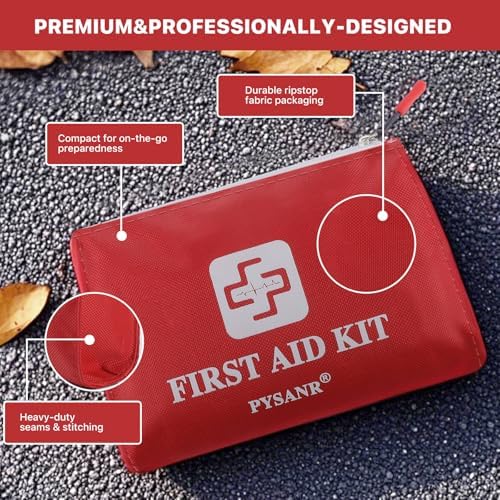 PYSANR emergency foil blanket and medical supplies for camping