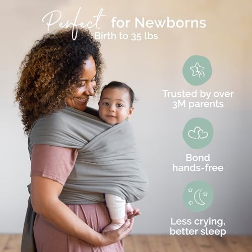 Close up of the high quality French Terry cotton material used in the Boba infant sling.
