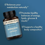 Dr. Mercola Biothin Berberine dietary supplement bottle side angle view