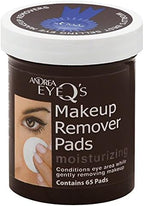 Close up of Andrea Eye Qs Moisturizing Eye Makeup Remover Pads jars