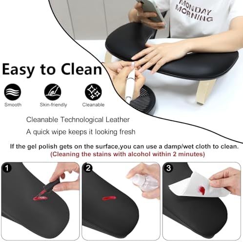 U-shaped nail stand with aluminum alloy frame showing lamp clearance
