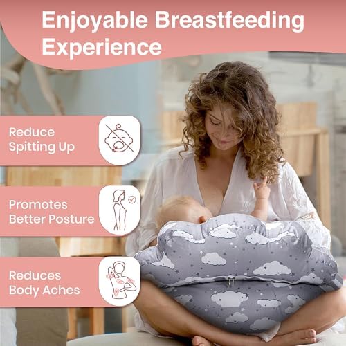 Side profile of Pillani breastfeeding pillow showing security fence