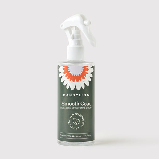 Dandylion Smooth Coat Dog Detangler Spray 8 Fluid Ounce front view bottle