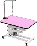 Hydraulic Dog Pet Grooming Table, 42 Inch Heavy Duty Professional Pet Grooming Station 21'' -36'' Height Adjustable for Large Dog at Home with Adjustable Overhead Arm, Clamp and Grooming Noose, Black - Image 10