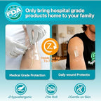 Hypoallergenic medical tape film shield for flexible joint wound care