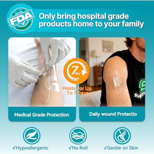 Hypoallergenic medical tape film shield for flexible joint wound care