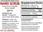 Silver Fern Brand Nano Scrub label ingredients side view