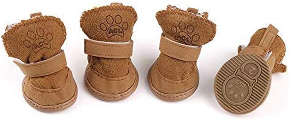 Side profile of Urbest pet dog shoes for small breeds