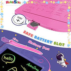 Close up of Homestec Astrodraw rocket-themed erase button