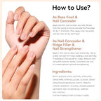 Manicured hand displaying the glowing healthy finish of the illuminating base coat.