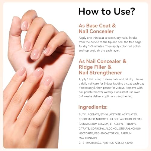 Manicured hand displaying the glowing healthy finish of the illuminating base coat.
