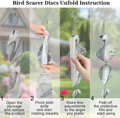 Ngdiluxury bird deterrent outdoor decor stainless steel finish