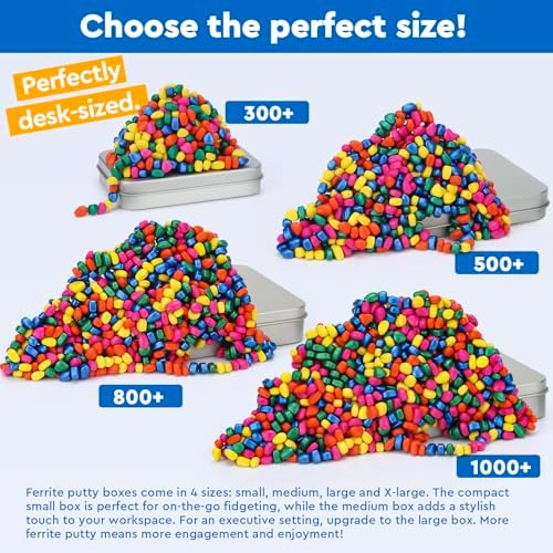 500+ Original Ferrite Putty Multicolor, Sensory Stones, Adult Fidget Stress Relief Desk & Office Item, Ferrite Stones Stocking Stuffers Gifts - Image 7