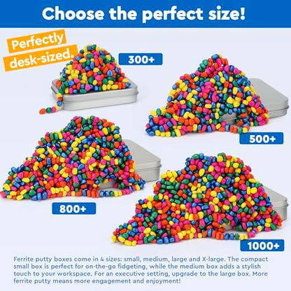 500+ Original Ferrite Putty Multicolor, Sensory Stones, Adult Fidget Stress Relief Desk & Office Item, Ferrite Stones Stocking Stuffers Gifts - Image 7