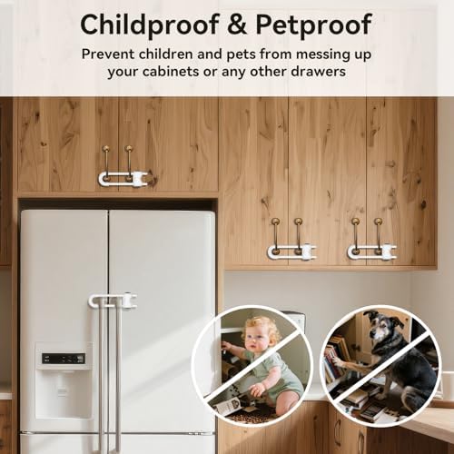Adjustable U-shaped lock design for child proofing