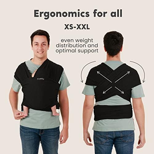Premium cotton spandex baby carrier fabric texture details