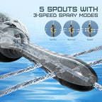 360 degree deep cleansing enema bulb with anti-backflow valve technology for safety.