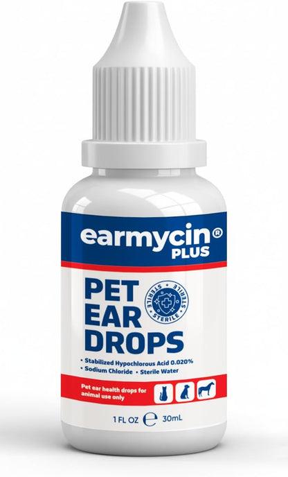 EARMYCIN Ear Infection Treatment Drops for Dogs and Cats,with 0.02% Hypochlorous Acid Soothing Dog Yeast Infection, Itchy Ear Relief-Treats Ear Infections for Dogs & Cats (0.33 fl oz) - Image 9