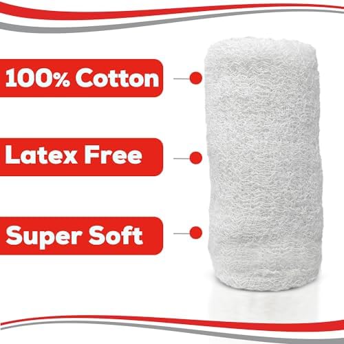 Healqu krinkle style medical gauze wrap demonstrating thick cushioning texture