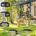 Lybosh premium imported durable outdoor pet kennel shelter setup
