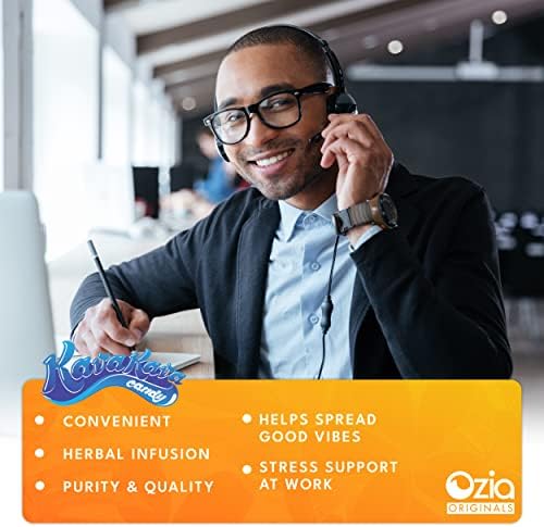 Ozia Originals kava extract happy pills for natural mood support and anxiety relief showing single pack details
