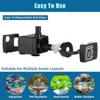 DaToo submersible pump application in a tabletop water fountain and pet fountain setup.