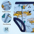 Cross-section view showing the six-layer absorbent padding of MooMoo Baby toddler training underwear.