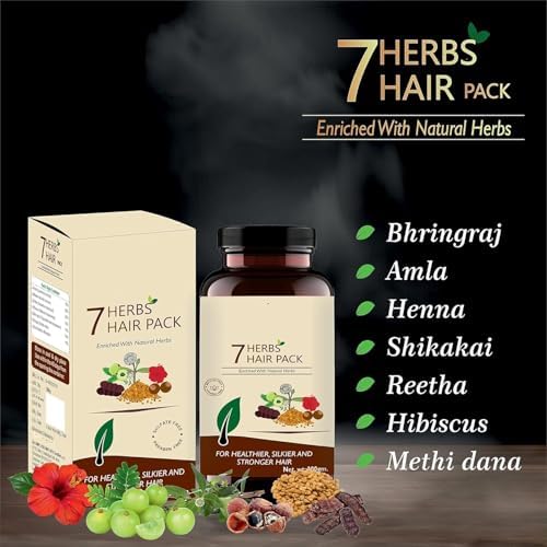 Natural Ayurvedic hair powder with Bhringraj and Amla for hair fall control