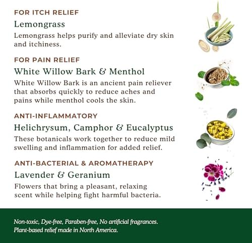 Nature's Willow Bug Bite Balm non toxic ammonia free formula close up view