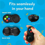 Top view of Pilpoc controller highlighting the gear rollers and spring loaded slider features