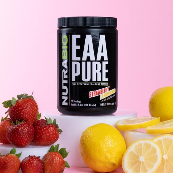 NutraBio 9 Essential Amino Acids nutrition label and supplement facts