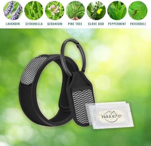 Para'Kito mosquito protection wristband and clip for outdoor travel