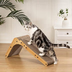 Poils Bebe L-shaped floor mount cat scratcher corner layout