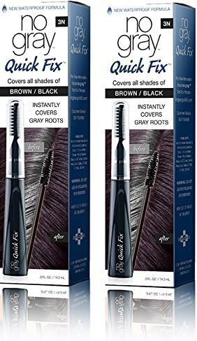 Close up of the No Gray temporary root touch up wand showing the three-in-one comb precision applicator tip
