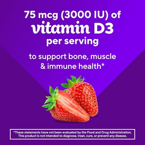 Vitafusion bone and immune support gummy vitamins package close up
