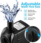 CWKJ water pump bottom view highlighting the four rubber suction cups