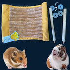 FunMove yellow plush small animal sleeping tent unfolded