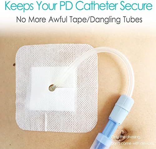 Pre-cut T-slit design of the 4x4 inch medical split drain adhesive bandage