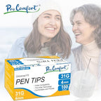 Side view of Pro Comfort 100 count box showing compatibility information.