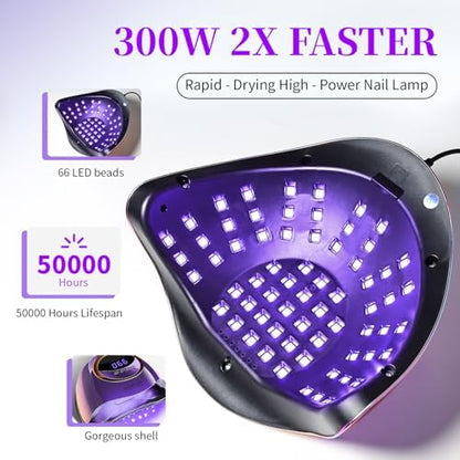 The JEWHITENY fast curing nail dryer with its base plate detached for easy cleaning and pedicures.