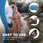 Comparison of BloomLab gel inserts against standard shoe insoles for shock absorption.